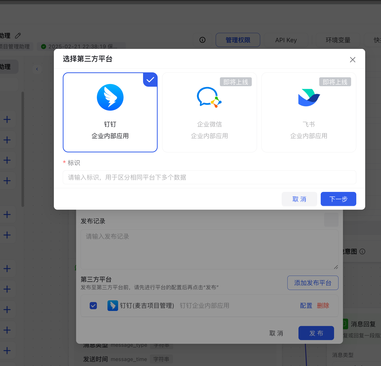 Application Publishing Interface