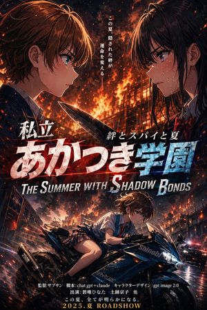 燃烧的动漫校园惊悚片海报