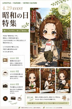 昭和之日复古文化杂志封面