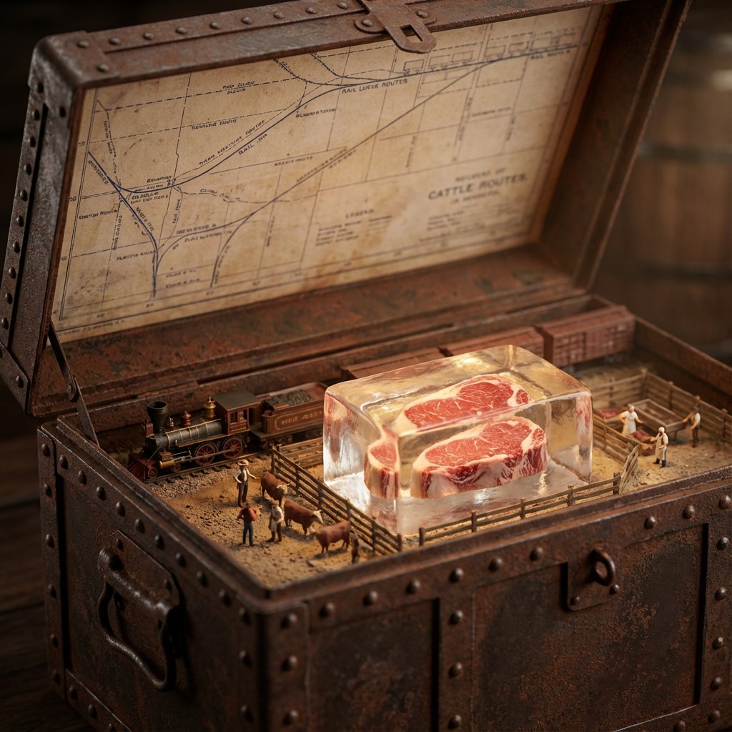 Infografía / Visual educativo - Diorama del recorrido histórico de los ingredientes