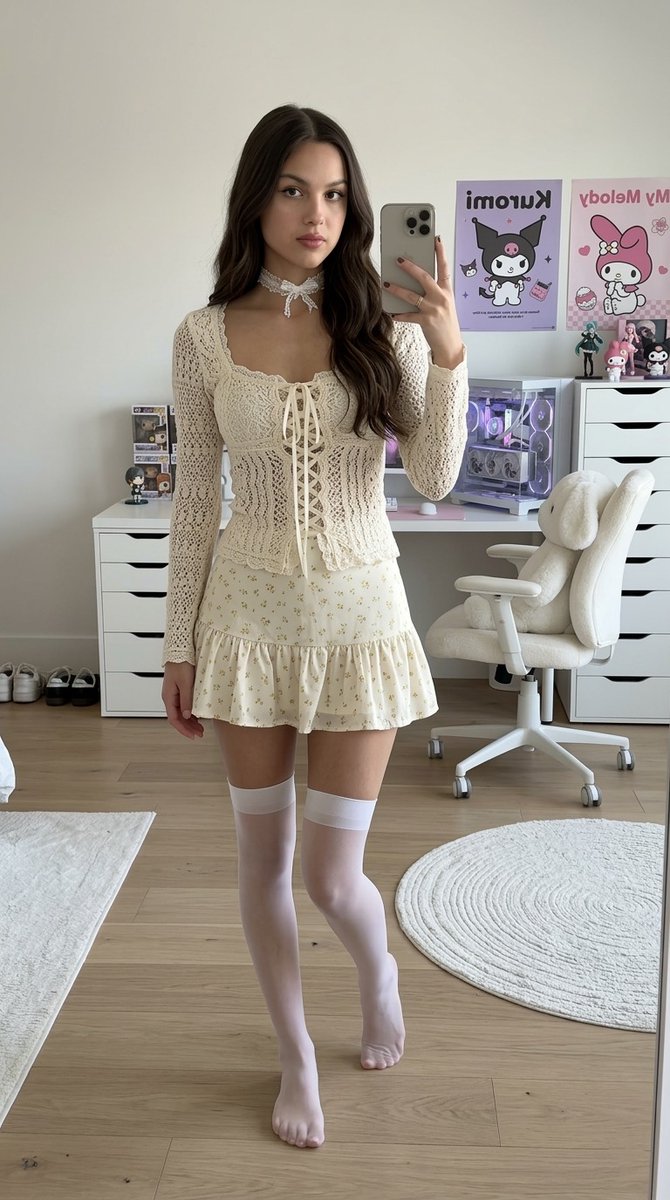 个人资料 / 头像 - Olivia Rodrigo 玩家风镜面自拍