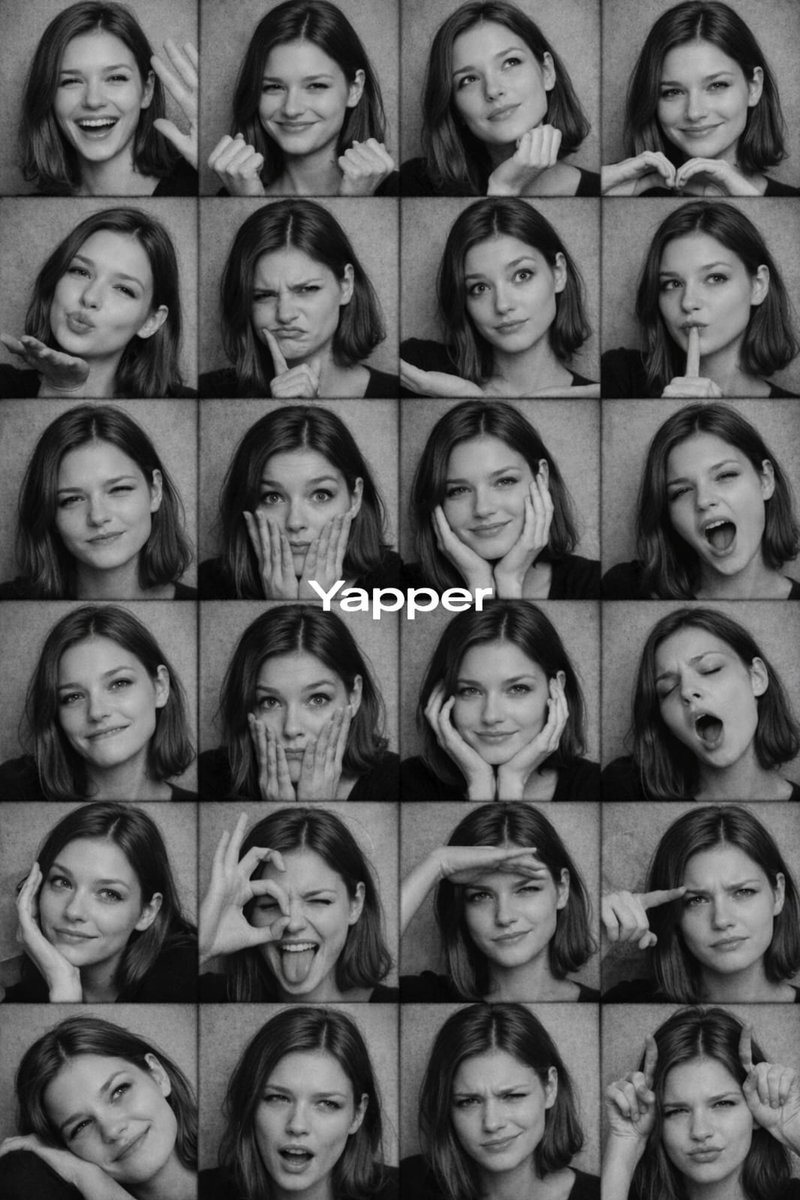 个人资料 / 头像 - 黑白照相亭表情网格提示