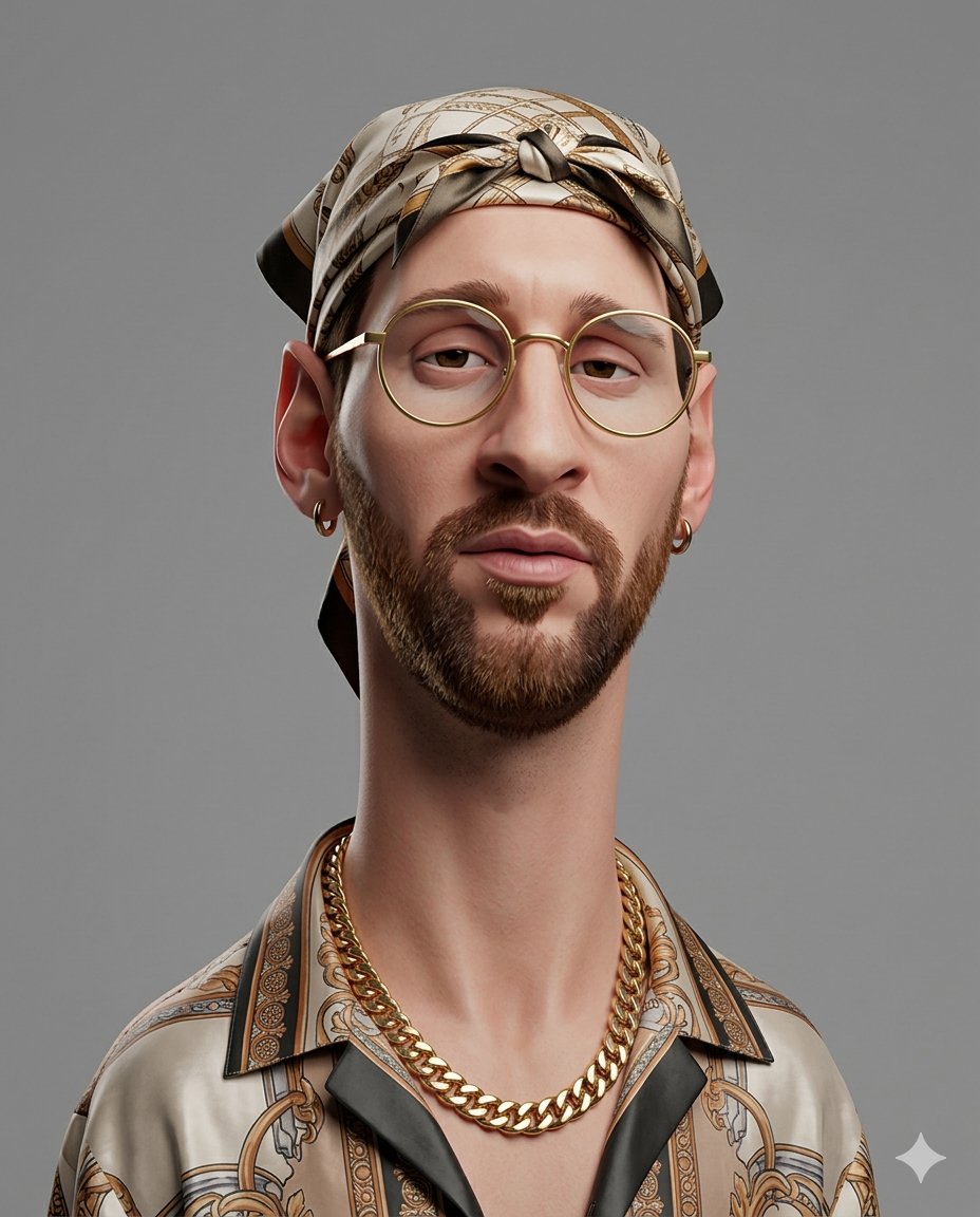 个人资料 / 头像 - 夸张的 3D 漫画人物肖像